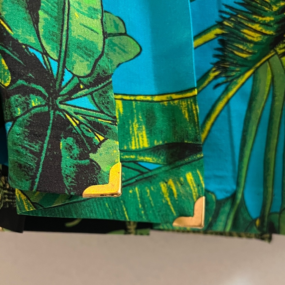 Tropical  Versace Paradise A-Line Skirt - Picture 2 of 9